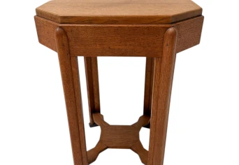 Art Deco Amsterdamse School Octagonal Side Table, 1920s